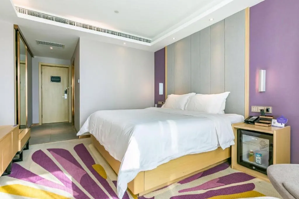 Bed in Lavande Hotel Beijing Olympic Village bird nest