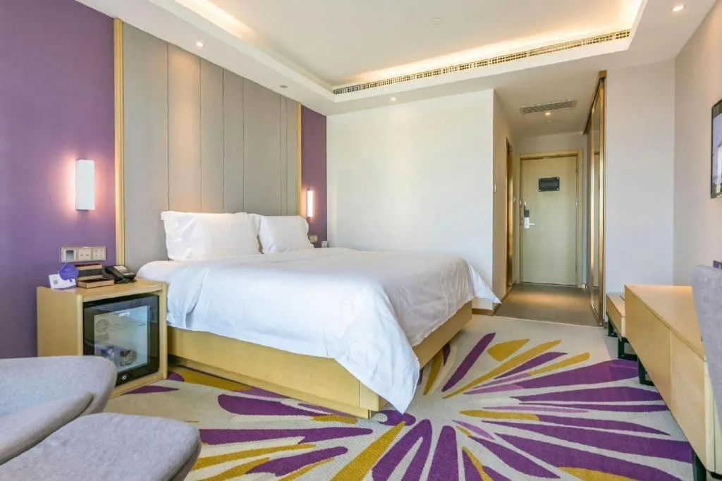 Bed in Lavande Hotel Beijing Olympic Village bird nest