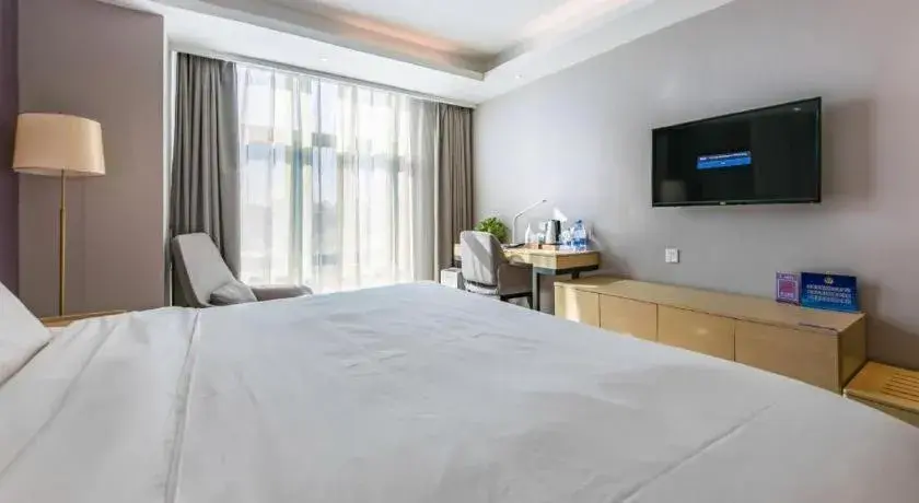 Bed in Lavande Hotel Beijing Olympic Village bird nest Bed in Lavande Hotel Beijing Olympic Village bird nest