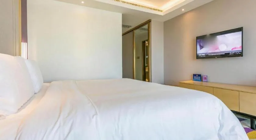 Bed in Lavande Hotel Beijing Olympic Village bird nest