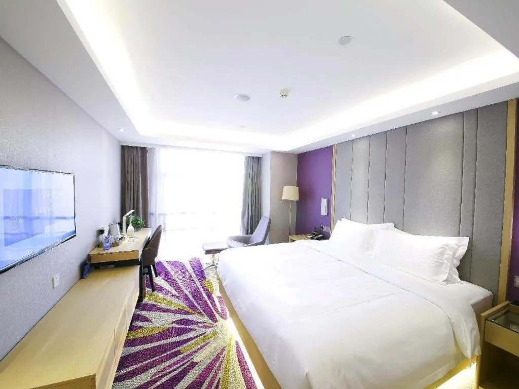 Bed in Lavande Hotel Beijing Olympic Village bird nest