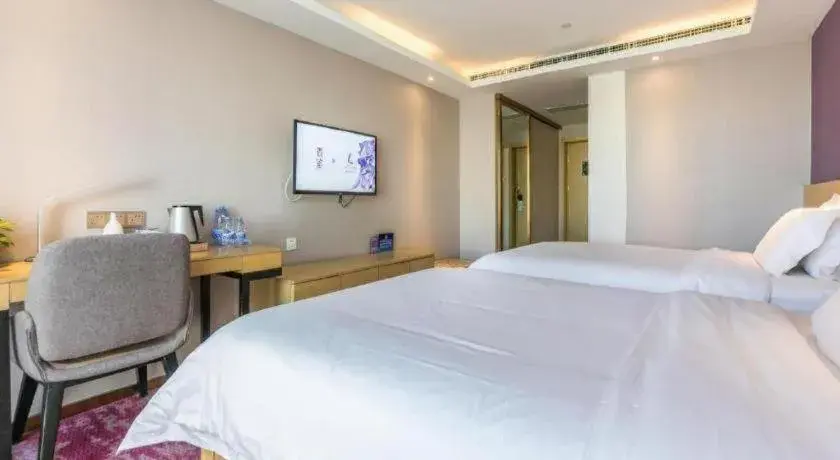 Bed in Lavande Hotel Beijing Olympic Village bird nest Bed in Lavande Hotel Beijing Olympic Village bird nest