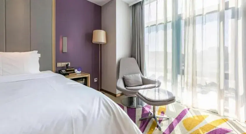 Bed in Lavande Hotel Beijing Olympic Village bird nest Bed in Lavande Hotel Beijing Olympic Village bird nest