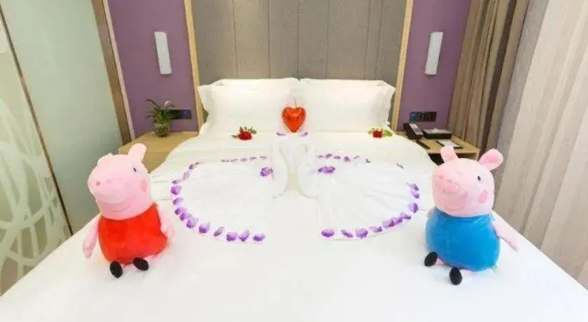 Bed in Lavande Hotel Beijing Olympic Village bird nest Bed in Lavande Hotel Beijing Olympic Village bird nest