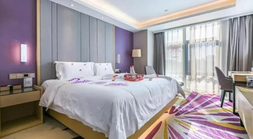 Bed in Lavande Hotel Beijing Olympic Village bird nest Bed in Lavande Hotel Beijing Olympic Village bird nest