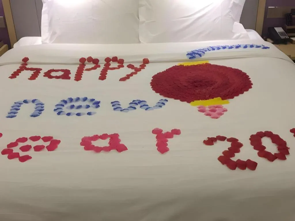 Bed in Lavande Hotel Beijing Olympic Village bird nest