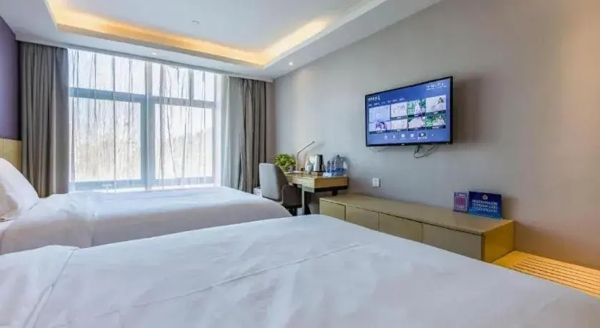 Bed in Lavande Hotel Beijing Olympic Village bird nest Bed in Lavande Hotel Beijing Olympic Village bird nest