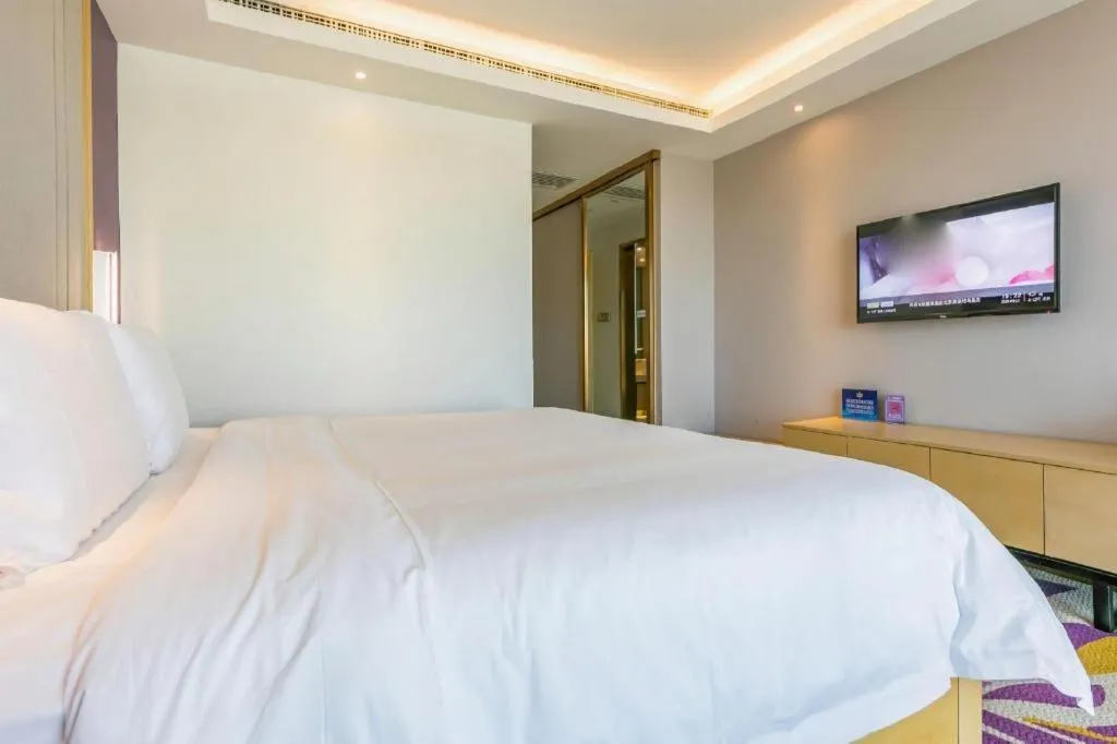 Bed in Lavande Hotel Beijing Olympic Village bird nest