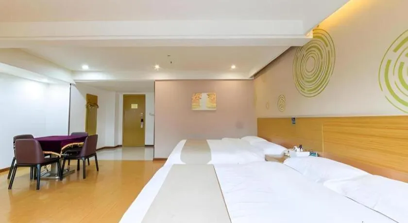 Bed in GreenTree Inn Xuancheng Jingxian Wannan First Street Express Hotel