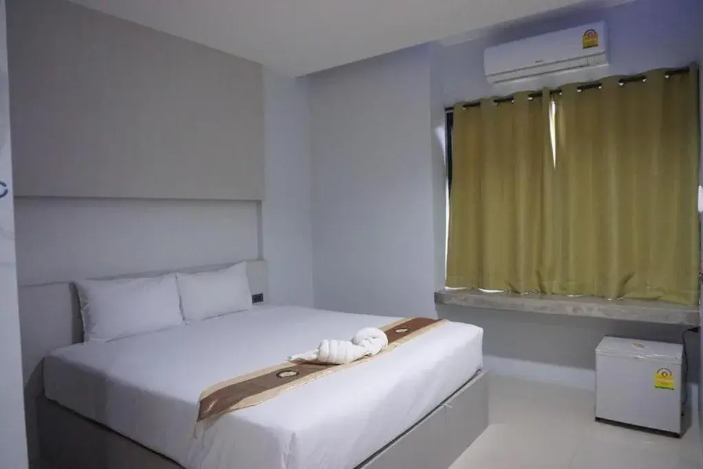 Bed in C2U Hotel Uthai Thani Bed in C2U Hotel Uthai Thani