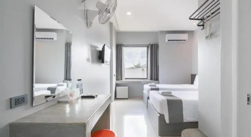 Bed in C2U Hotel Uthai Thani Bed in C2U Hotel Uthai Thani