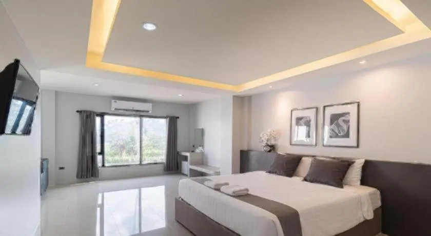 Bed in C2U Hotel Uthai Thani