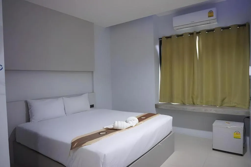 Bed in C2U Hotel Uthai Thani