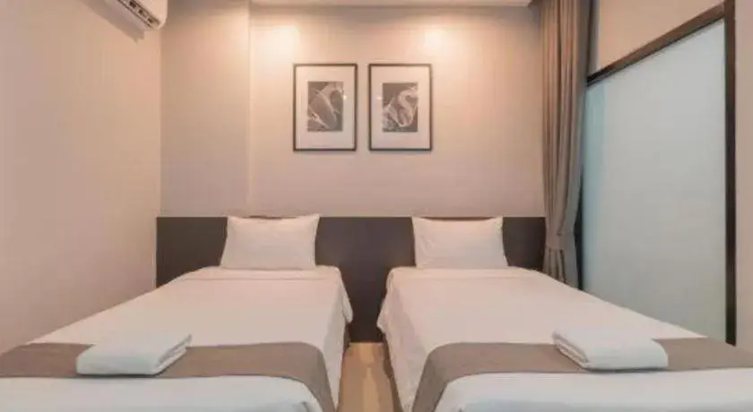 Bed in C2U Hotel Uthai Thani Bed in C2U Hotel Uthai Thani