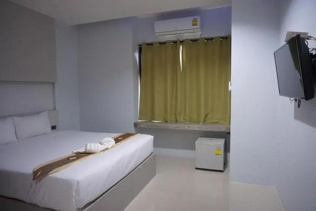 Bed in C2U Hotel Uthai Thani Bed in C2U Hotel Uthai Thani