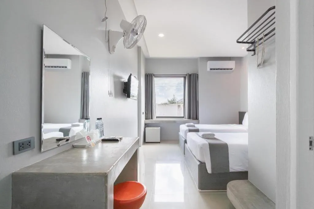 Bed in C2U Hotel Uthai Thani