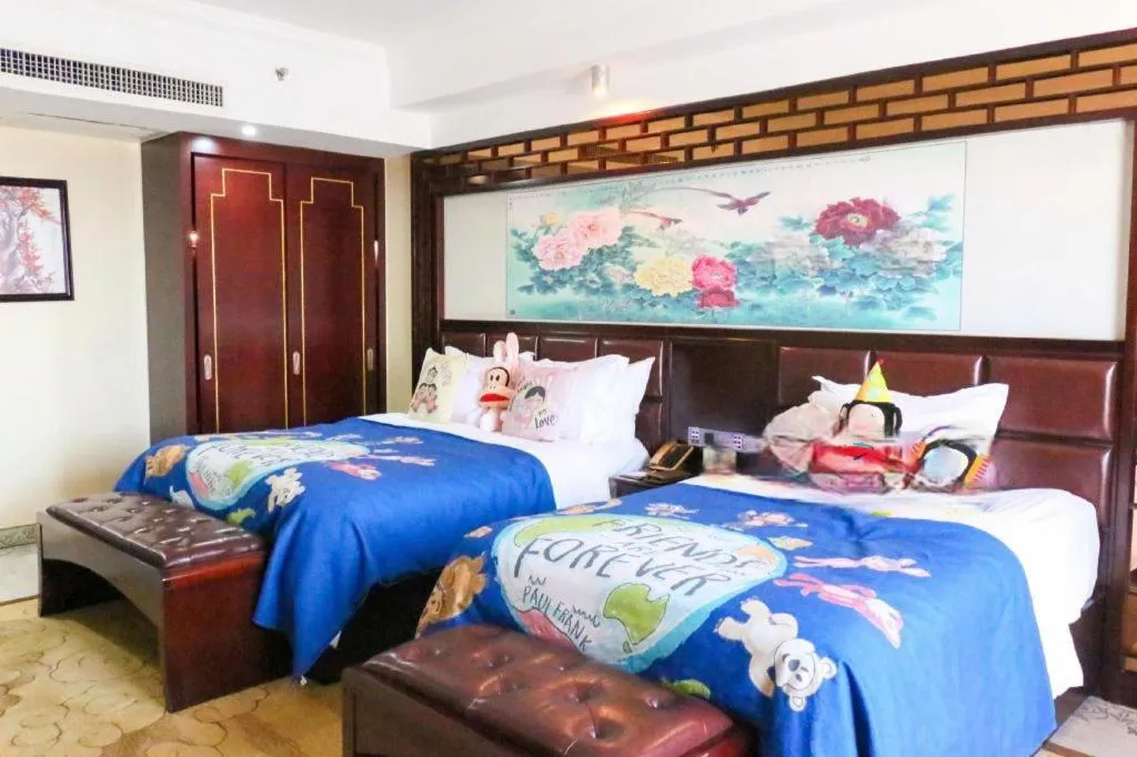 Bed in Wanjiale International Hotel