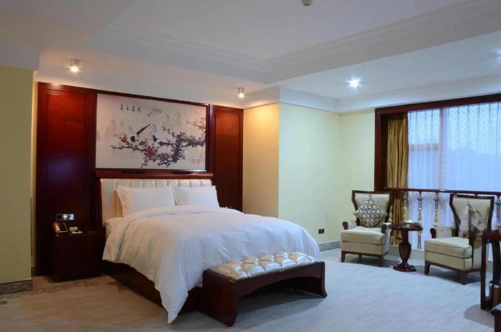 Bed in Wanjiale International Hotel