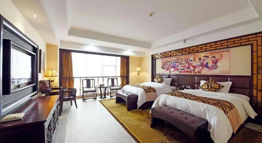 Bed in Wanjiale International Hotel