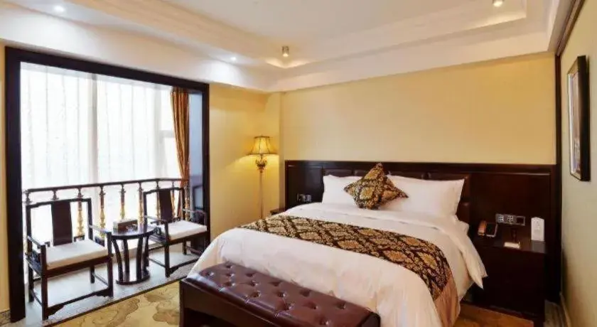 Bed in Wanjiale International Hotel Bed in Wanjiale International Hotel