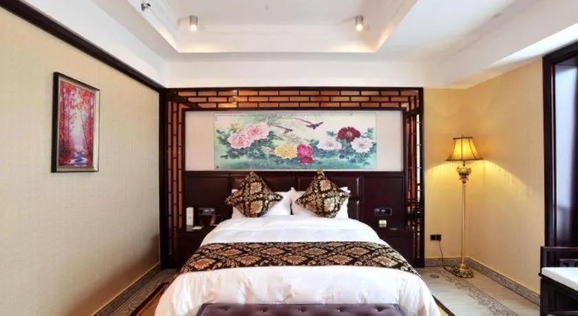 Bed in Wanjiale International Hotel