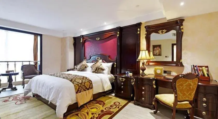 Bed in Wanjiale International Hotel Bed in Wanjiale International Hotel