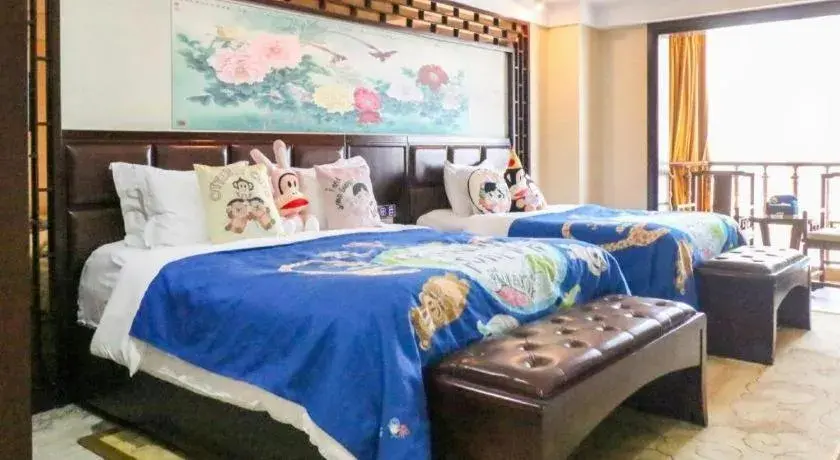 Bed in Wanjiale International Hotel Bed in Wanjiale International Hotel