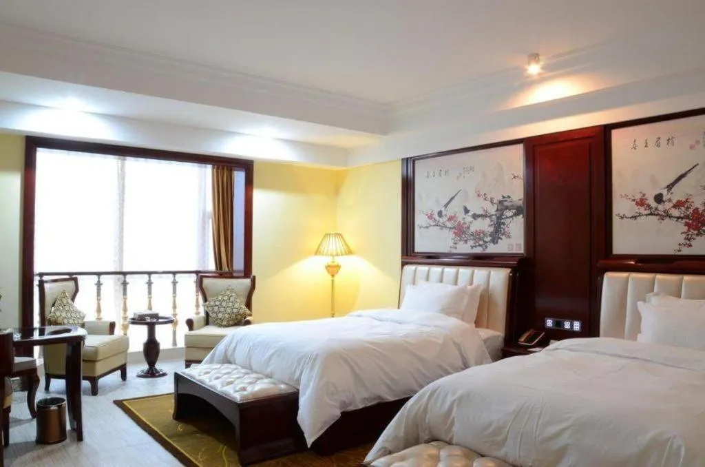 Bed in Wanjiale International Hotel