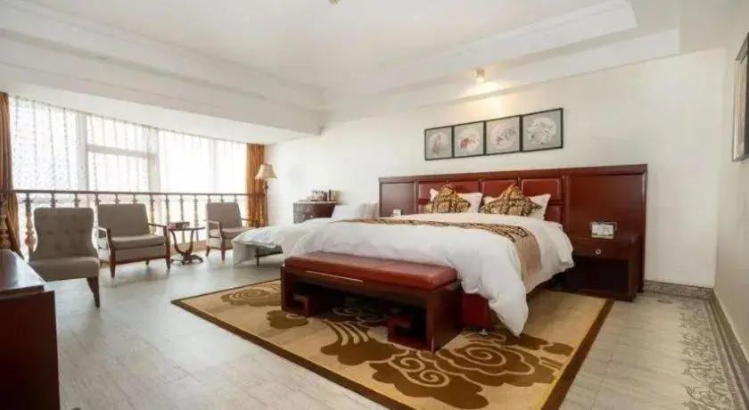 Bed in Wanjiale International Hotel Bed in Wanjiale International Hotel