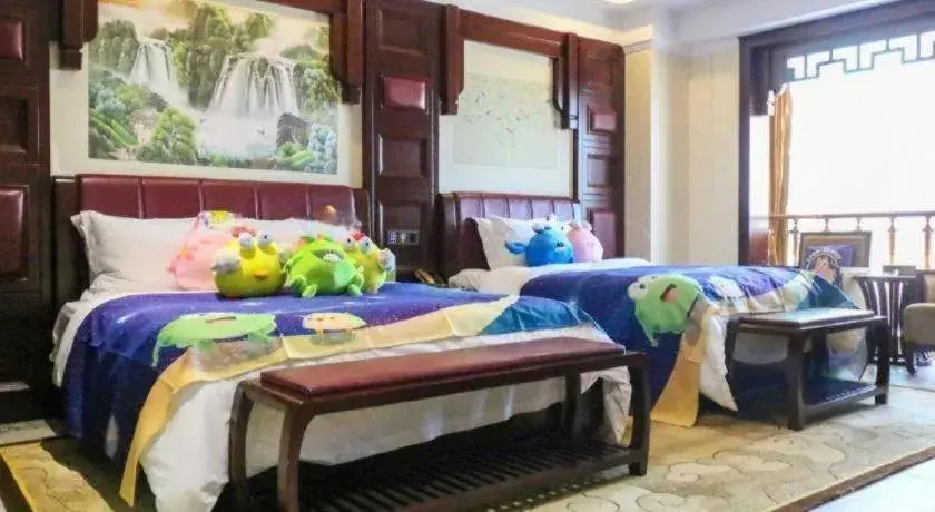 Bed in Wanjiale International Hotel Bed in Wanjiale International Hotel