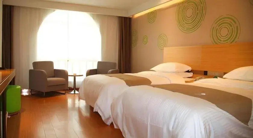 Bed in GreenTree Inn Heze Danxian Shangmaocheng Business Branch Bed in GreenTree Inn Heze Danxian Shangmaocheng Business Branch