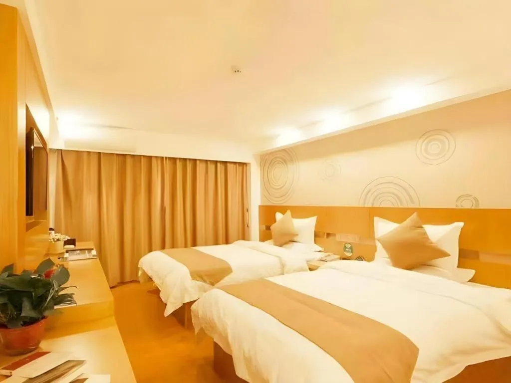 Bed in GreenTree Inn Heze Danxian Shangmaocheng Business Branch