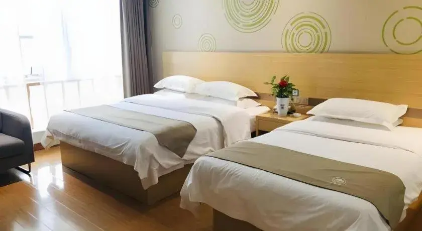 Bed in GreenTree Inn Heze Danxian Shangmaocheng Business Branch Bed in GreenTree Inn Heze Danxian Shangmaocheng Business Branch