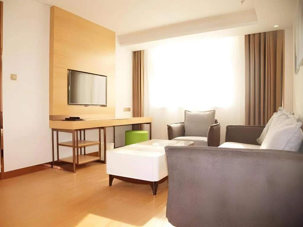 Bed in GreenTree Inn Heze Danxian Shangmaocheng Business Branch