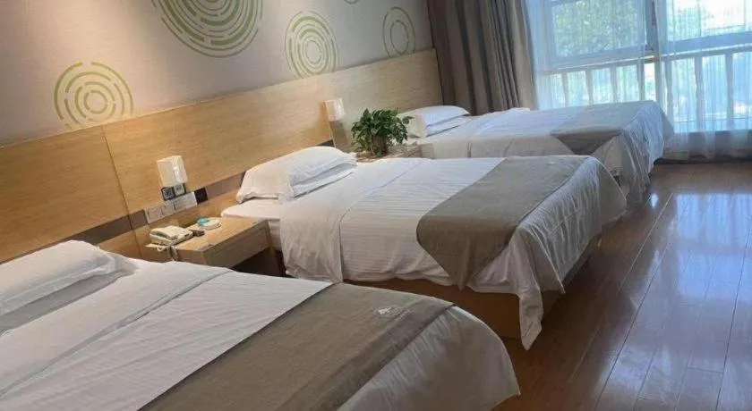 Bed in GreenTree Inn Heze Danxian Shangmaocheng Business Branch