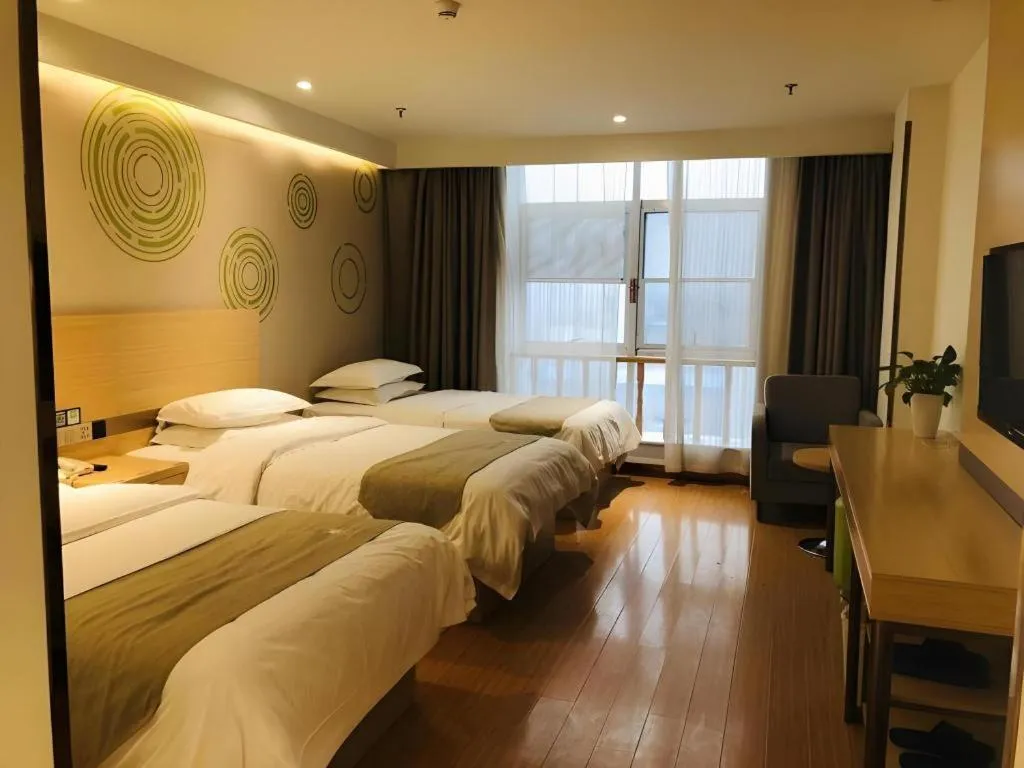 Bed in GreenTree Inn Heze Danxian Shangmaocheng Business Branch