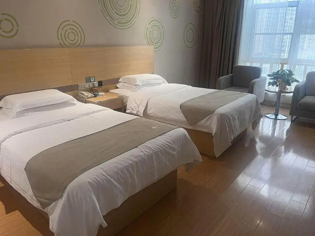 Bed in GreenTree Inn Heze Danxian Shangmaocheng Business Branch Bed in GreenTree Inn Heze Danxian Shangmaocheng Business Branch