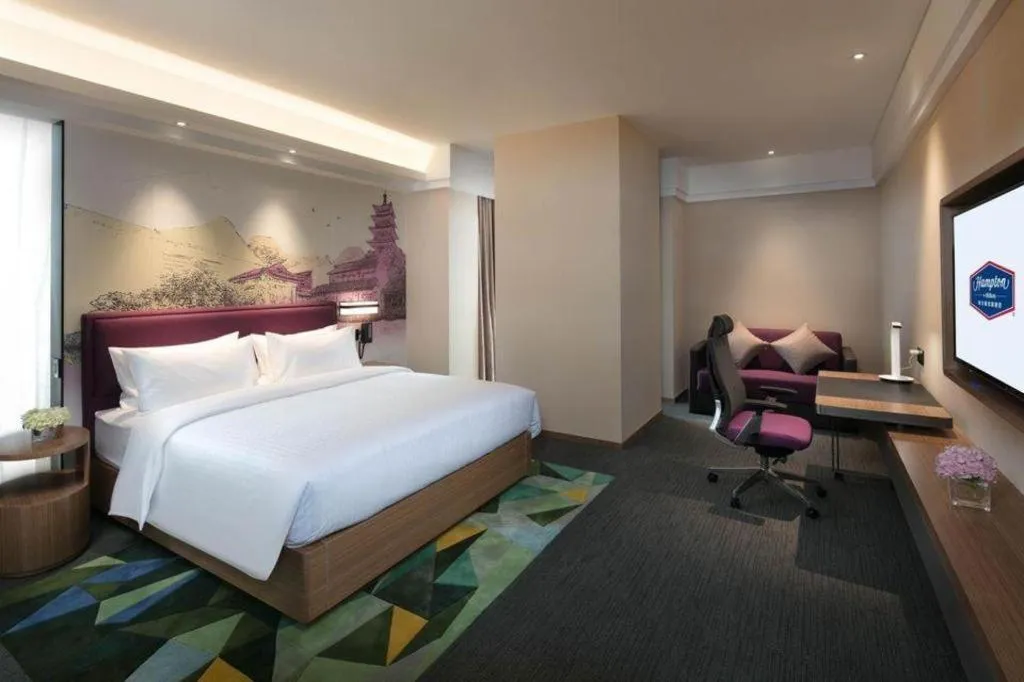 Bed in Hampton by Hilton Suzhou XiangCheng