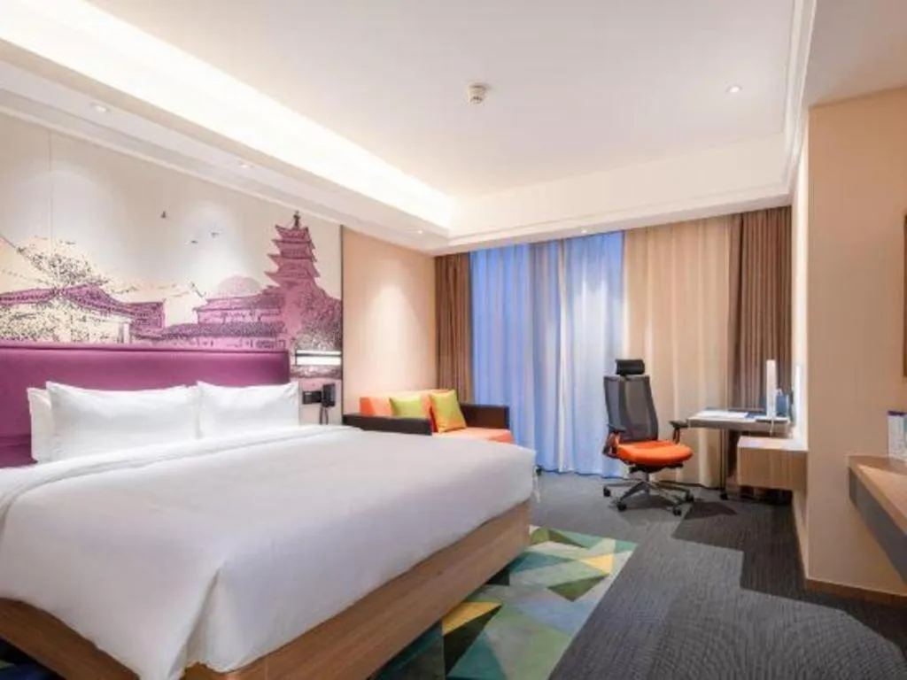 Bed in Hampton by Hilton Suzhou XiangCheng
