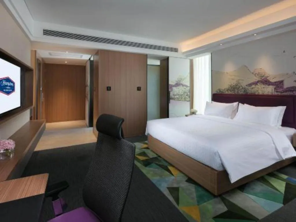 Bed in Hampton by Hilton Suzhou XiangCheng
