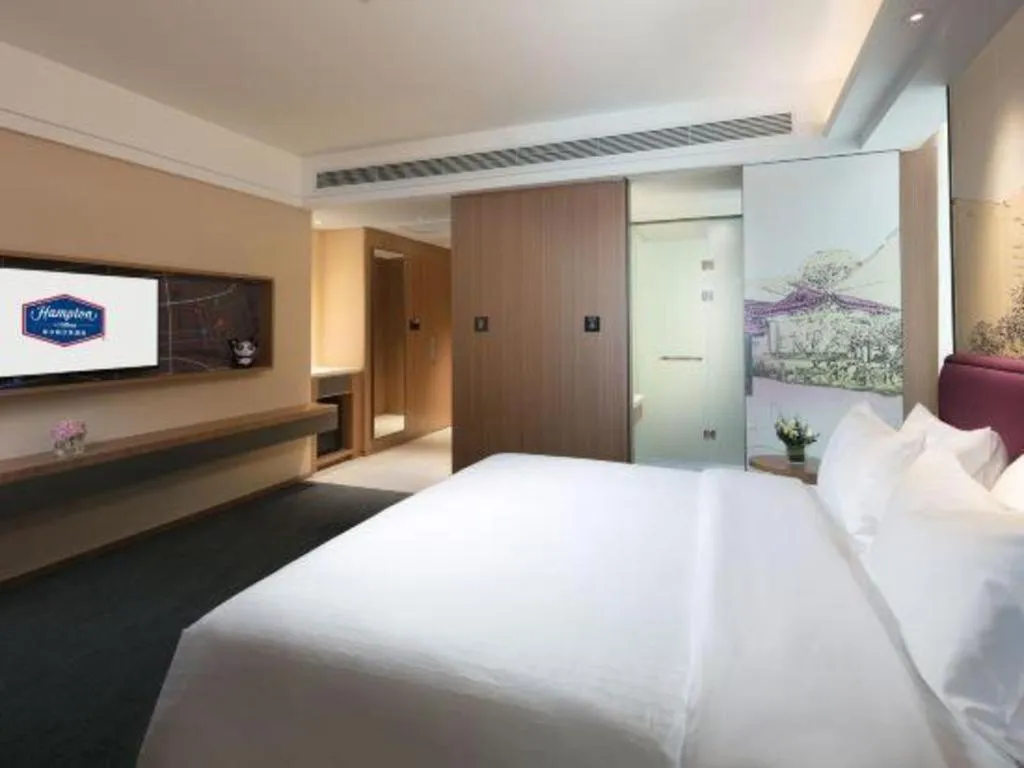 Bed in Hampton by Hilton Suzhou XiangCheng