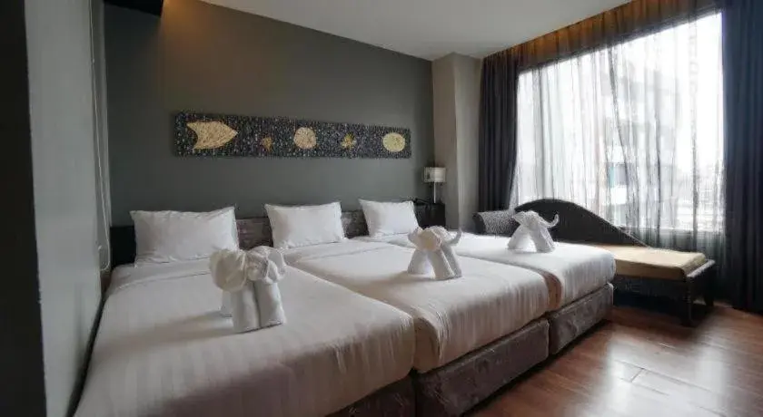 Bed in The Bangkok Venice Suite Bed in The Bangkok Venice Suite