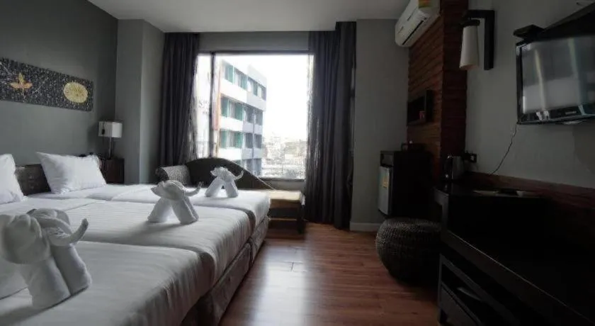 Bed in The Bangkok Venice Suite