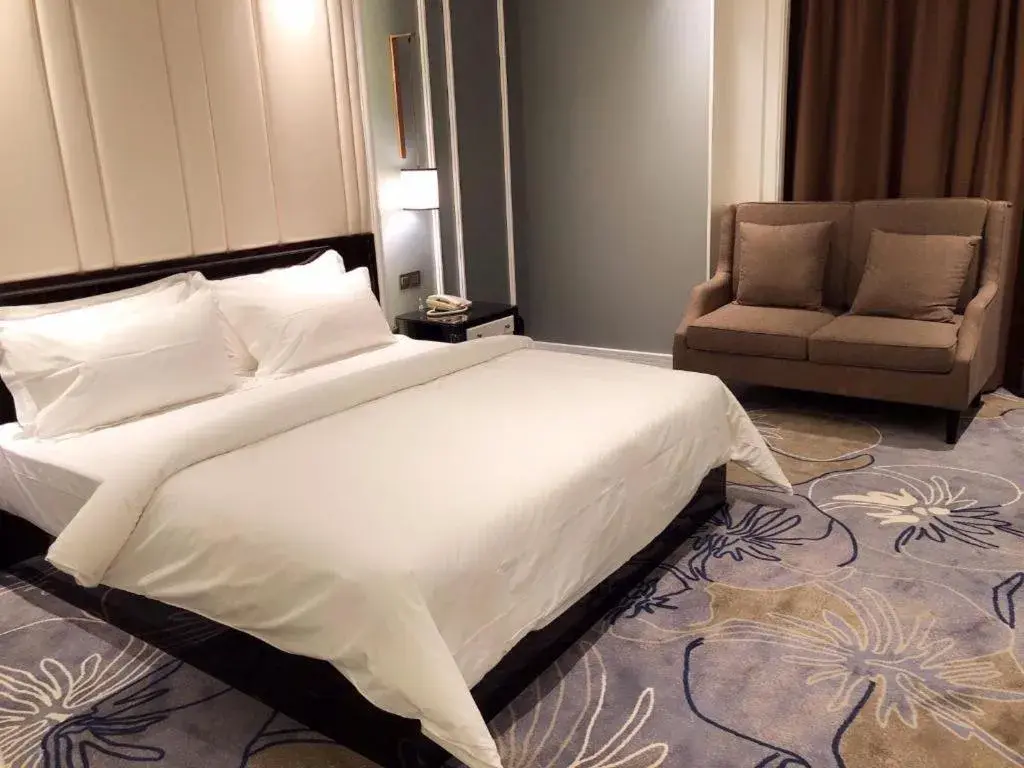 Bed in Metropolo Hotel Huazhong University Guanggu Avenue Bed in Metropolo Hotel Huazhong University Guanggu Avenue