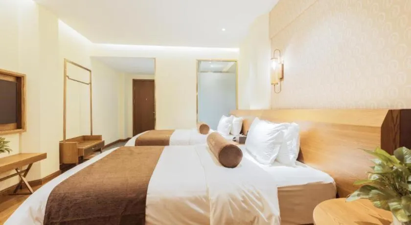 Bed in James Joyce Coffetel Qufu Tourist Center Gulou Street Sankong Scenic Spot