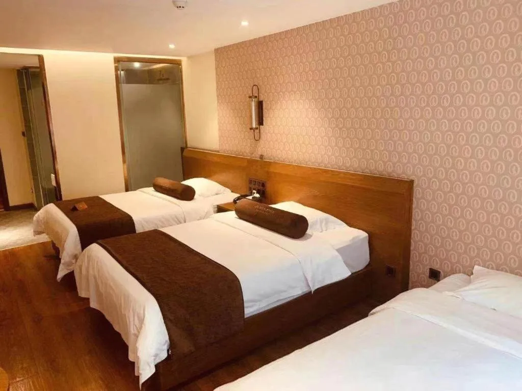 Bed in James Joyce Coffetel Qufu Tourist Center Gulou Street Sankong Scenic Spot