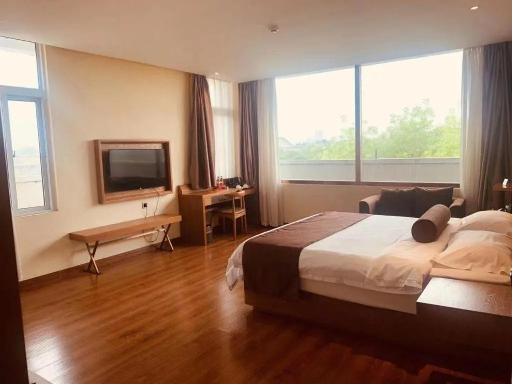 Bed in James Joyce Coffetel Qufu Tourist Center Gulou Street Sankong Scenic Spot