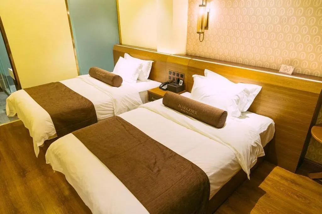 Bed in James Joyce Coffetel Qufu Tourist Center Gulou Street Sankong Scenic Spot