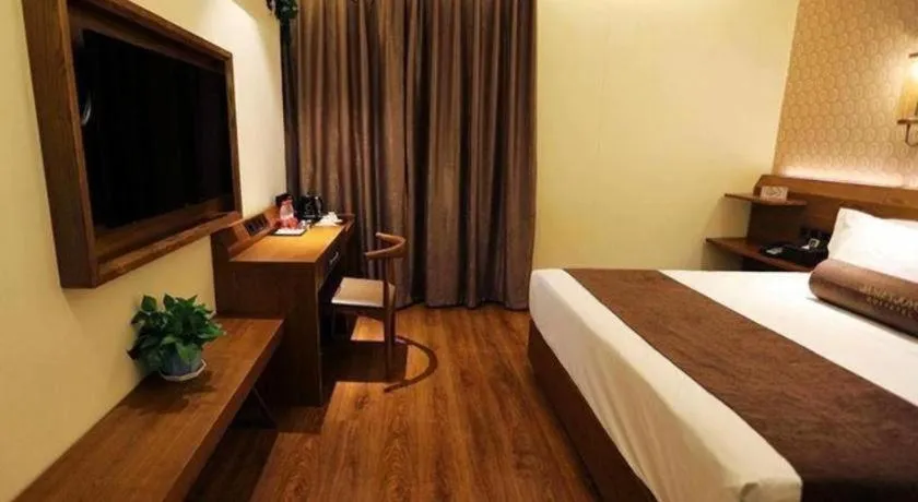 Bed in James Joyce Coffetel Qufu Tourist Center Gulou Street Sankong Scenic Spot