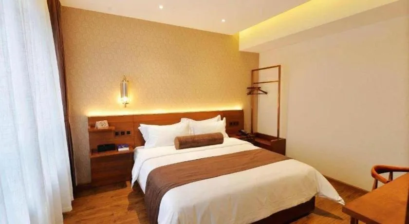 Bed in James Joyce Coffetel Chengdu Jichang Road Shenxianshu